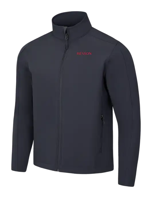 Charcoal Grey Core Soft Shell Jacket w/Revlon Logo