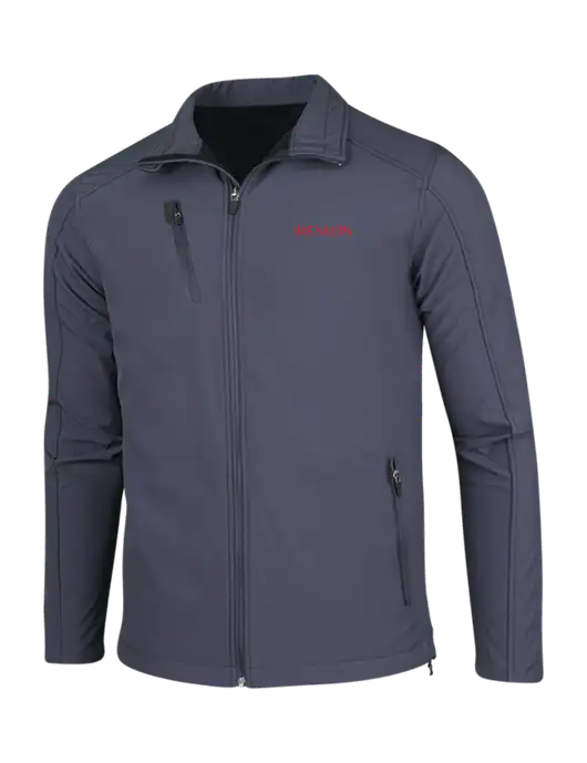 Dark Grey Welded Softshell Jacket w/Revlon Logo