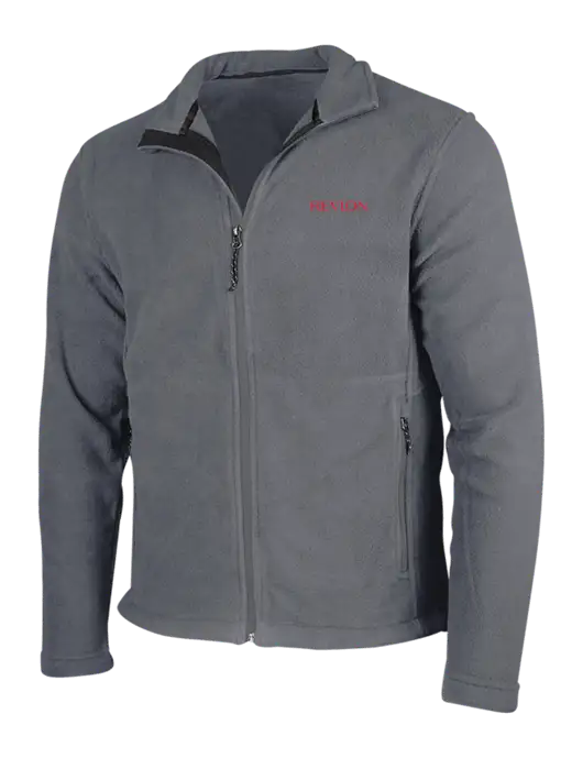Medium Grey Fleece Jacket w/Revlon Logo