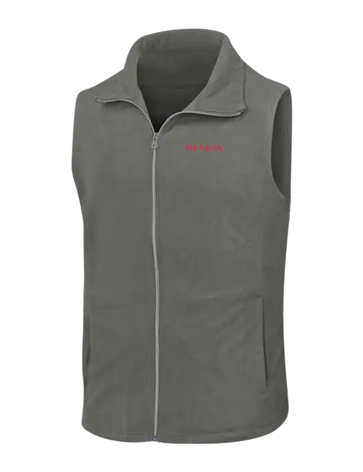 Medium Grey Microfleece Vest w/Revlon Logo