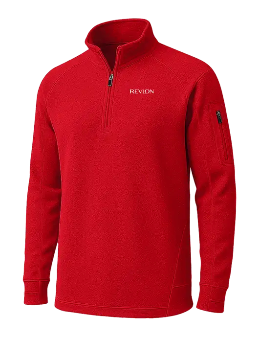 True Red Tech Fleece 1/4 Zip Pullover w/Revlon Logo