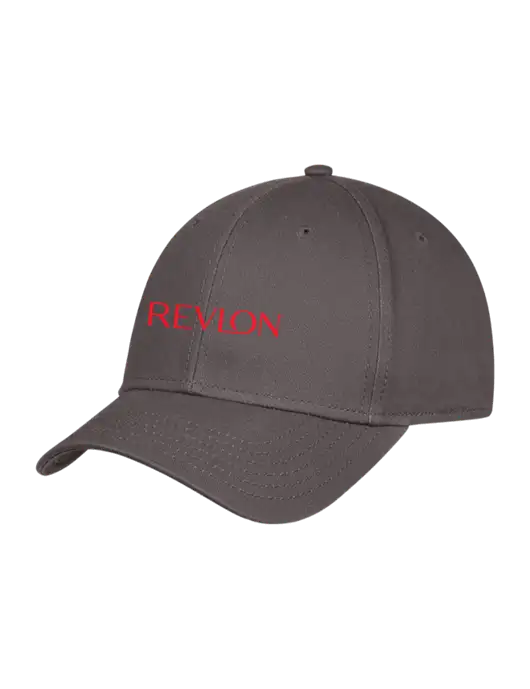 Charcoal Structured Cap Hook & Loop w/Revlon Logo