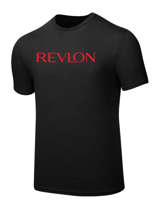 Seriously Soft Black T-Shirt w/Revlon Logo