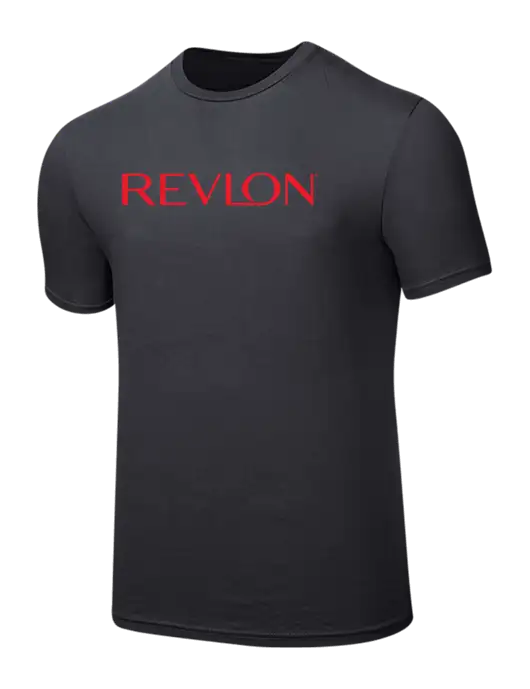 Seriously Soft Charcoal T-Shirt w/Revlon Logo