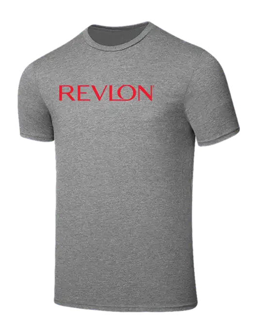 Seriously Soft Grey Frost T-Shirt w/Revlon Logo