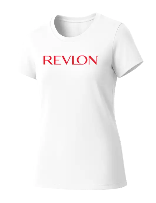 Womens Seriously Soft White T-Shirt w/Revlon Logo