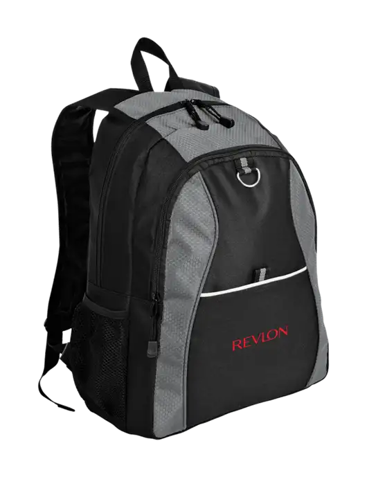 Honeycomb Grey/Black Backpack w/Revlon Logo