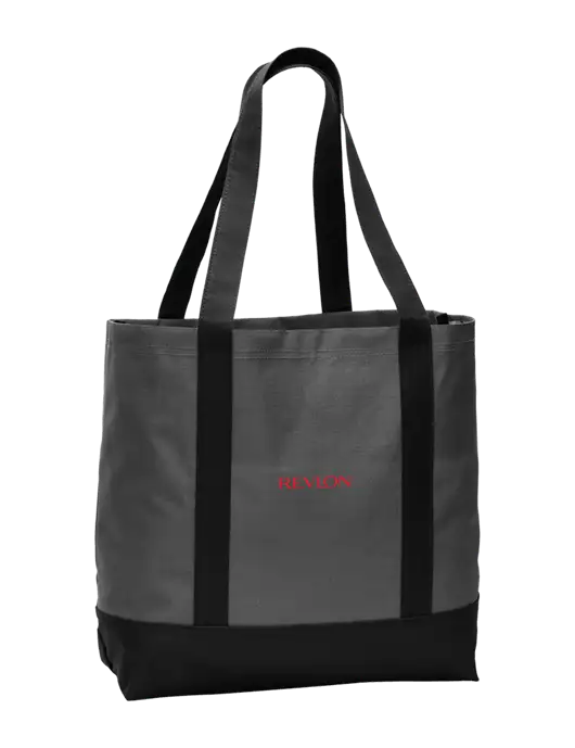 Carryall Charcoal/Black Day Tote Dark w/Revlon Logo