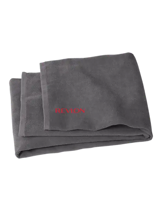 Graphite Beach Towel w/Revlon Logo