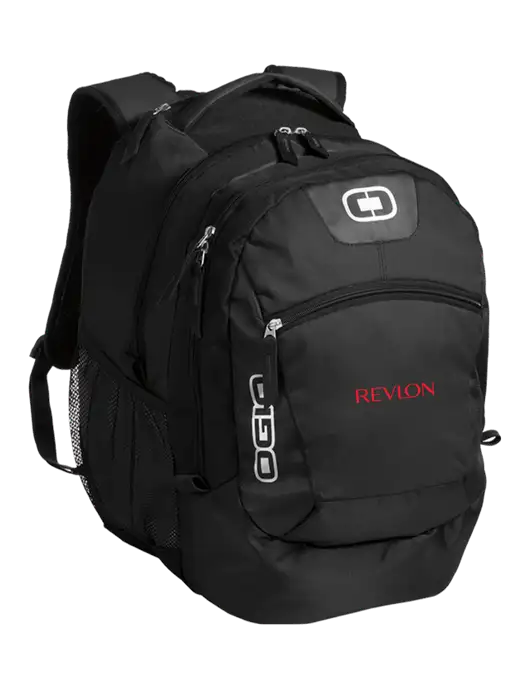 OGIO Black Rogue Pack
 w/Revlon Logo