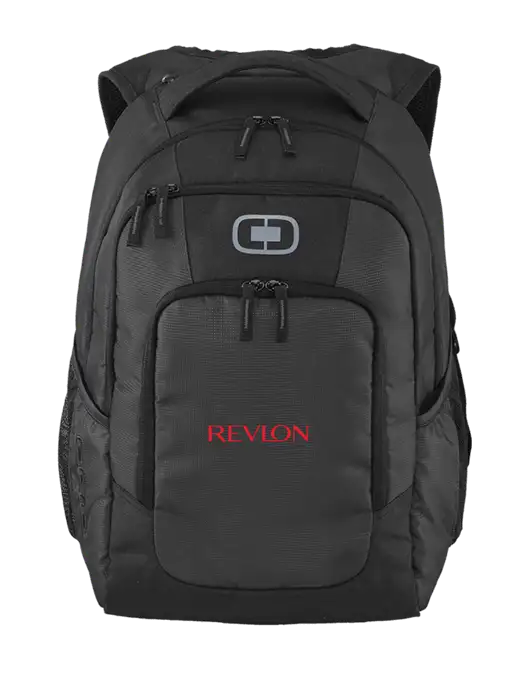 OGIO Diesel Grey Logan Laptop Backpack
 w/Revlon Logo